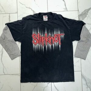 Vintage Y2K Slipknot 2001 Nu Metal Music Band Long Sleeve T-Shirt RARE